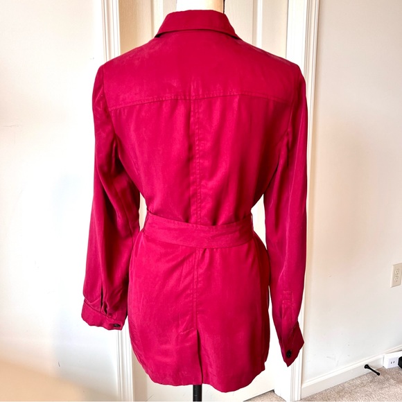 BANANA REPUBLIC Lightweight Longline Belted Open Blazer—SZ. Small - Picture 6 of 11